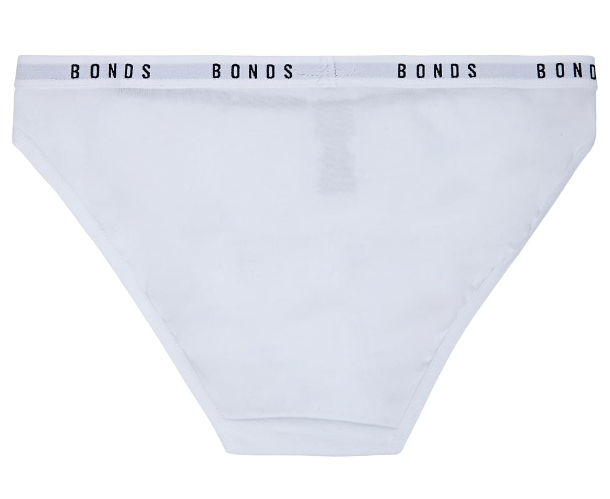 Bonds Hipster Cotton Bikini, 2-Pack, Superstar White, 2-16 - Underwear